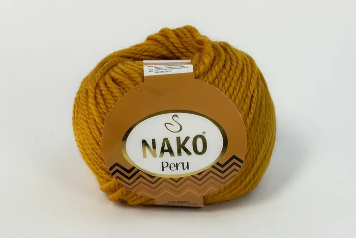 Пряжа Peru 100гр/130м NAKO, рудий блідий, 51419
