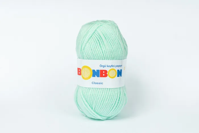Пряжа Bonbon classic 100гр/200м NAKO, м'ятний світлий, 98329