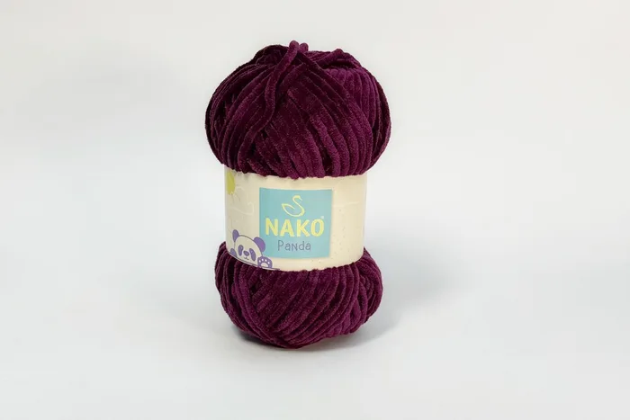 Пряжа Nako panda 100гр/120м, фуксія темна, 3098
