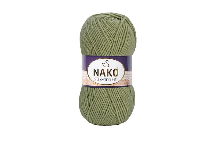 Пряжа Super inci hit 100гр/180м NAKO, полиновий світлий, 13919