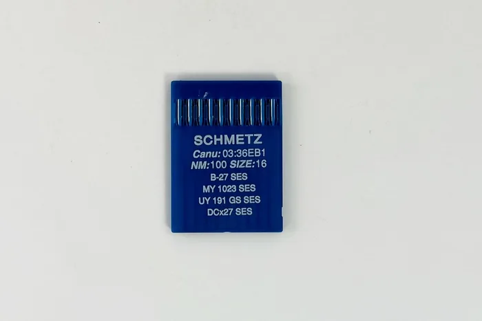 Голки DCx27 для оверлоку №100 (товста, сферичне тонке вістря), SCHMETZ