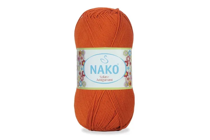 Пряжа Solare amigurumi 100гр/270м NAKO, оранжевий рудий, 3411