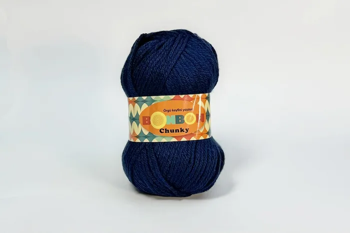Пряжа Bonbon chunky 100гр/135м NAKO, синій темний, 98207