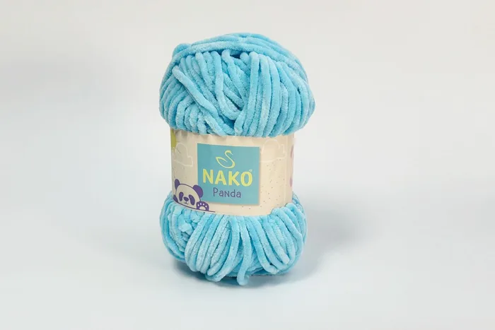 Пряжа Nako panda 100гр/120м, блакитний блідий, 3117