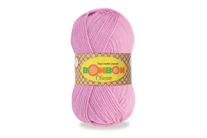 Пряжа Bonbon classic 100гр/200м NAKO, бузковий рожевий, 98234