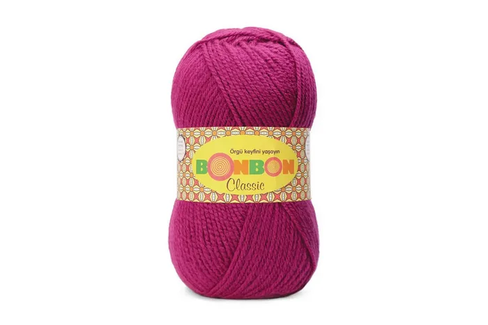 Пряжа Bonbon classic 100гр/200м NAKO, фуксія темна, 98262