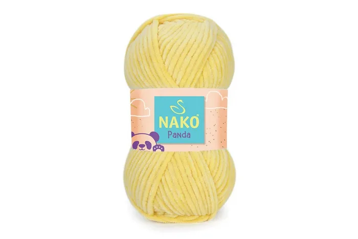 Пряжа Nako panda 100гр/120м, жовтий світлий, 215