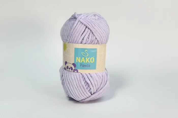 Пряжа Nako panda 100гр/120м, бузковий світлий, 3103