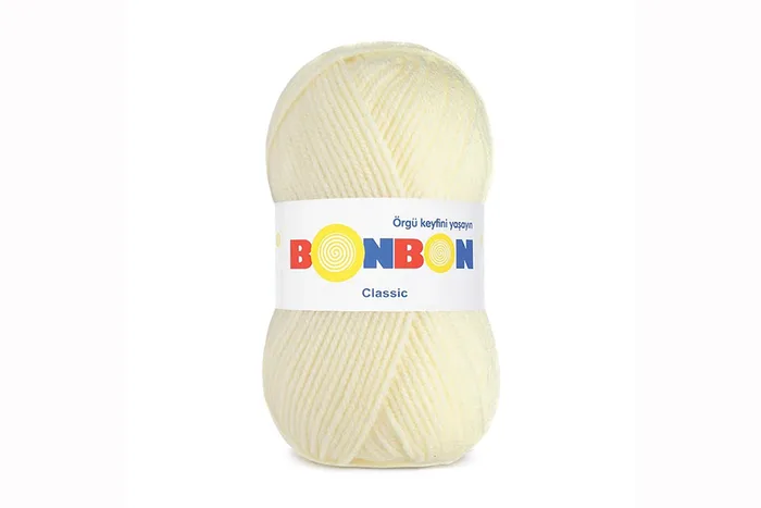 Пряжа Bonbon classic 100гр/200м NAKO, жовтий блідий, 98511