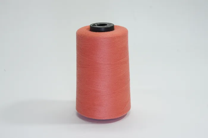 Нитки ПЕ №40/2 5000 м Barva, рожевий натуральний, 6004