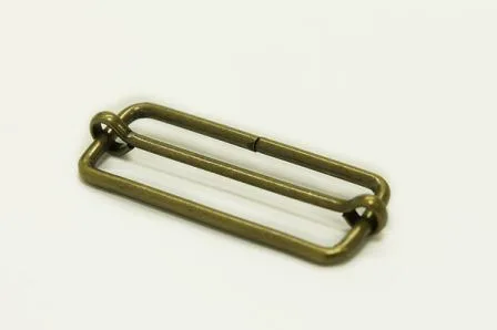 Пряжка-регулятор 50 мм Castiglioni, стара латунь, 50-20-3-bronz