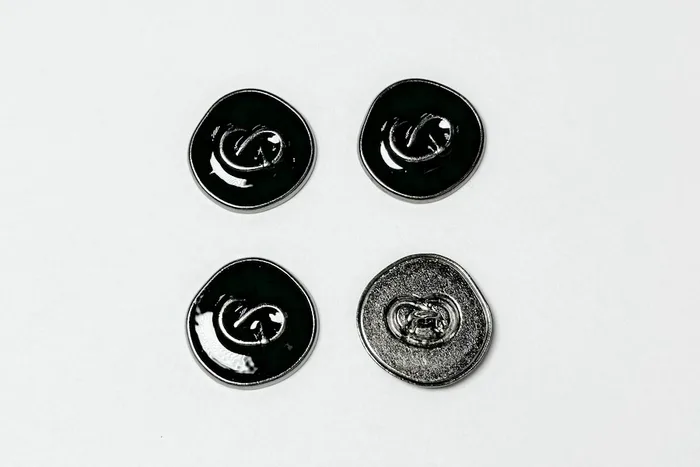 Гудзик металевий 23 мм Mertbutton, нікель чорний, UTS-66-36-b.nik