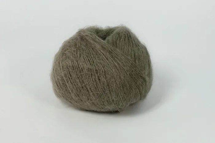 Пряжа Mohair 25гр/200м, полиновий світлий, 4