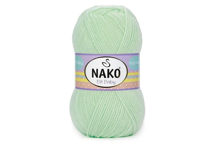 Пряжа Elit Baby 100гр/250м NAKO, м'ятний яскравий, 2587
