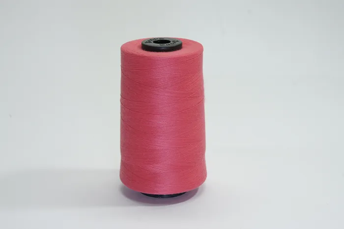 Нитки ПЕ №40/2 5000 м Barva, рожевий яскравий, 6024