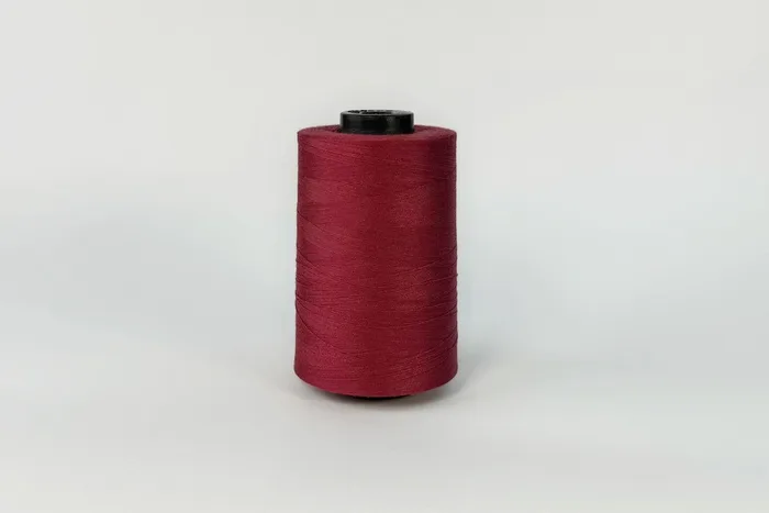 Нитки ПЕ №40/2 5000 м Barva, бордовий натуральний, 6026