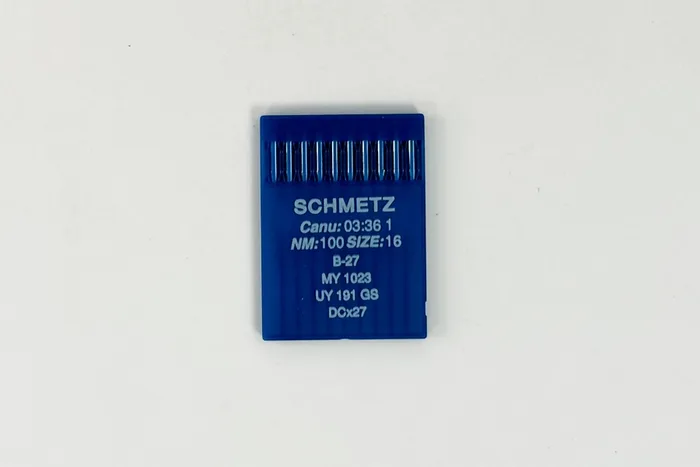 Голки DCх27 для оверлоку №100 (товста, кругле стандартне вістря), SCHMETZ