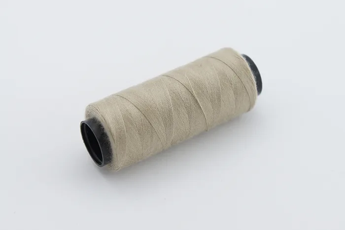 Нитки ПЕ №40/2 250 м Barva, бежевий натуральний, 7020