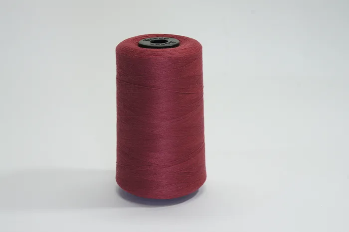 Нитки ПЕ №40/2 5000 м Barva, бордовий натуральний, 6042