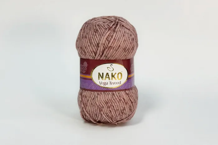 Пряжа Vega Tweed 100гр/195м NAKO, фрезовий рожевий, 31760