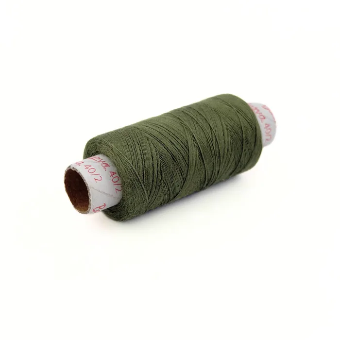Нитки ПЕ №40/2 250 м Barva, хакі натуральний, 4037