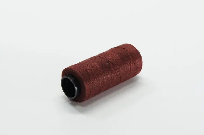 Нитки ПЕ №40/2 250 м Barva, бордовий натуральний, 6044