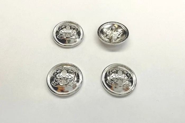 Гудзик металевий 20 мм Mertbutton, нікель, SMB-319-32-nik