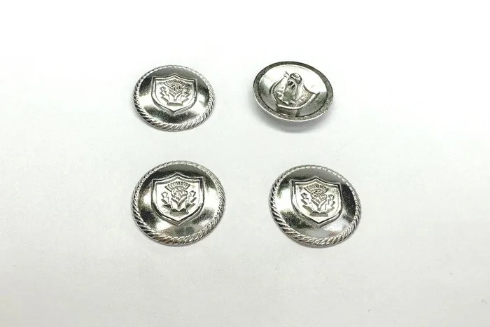 Гудзик металевий 20 мм Mertbutton, нікель, SMB-405-32-nik