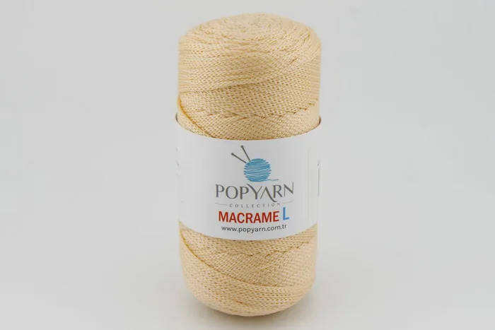 Пряжа Macrame L 100гр/90м POPYARN, персиковий блідий, 410