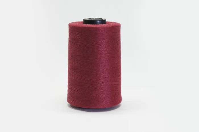 Нитки ПЕ №40/2 5000 м Barva, бордовий натуральний, 6056