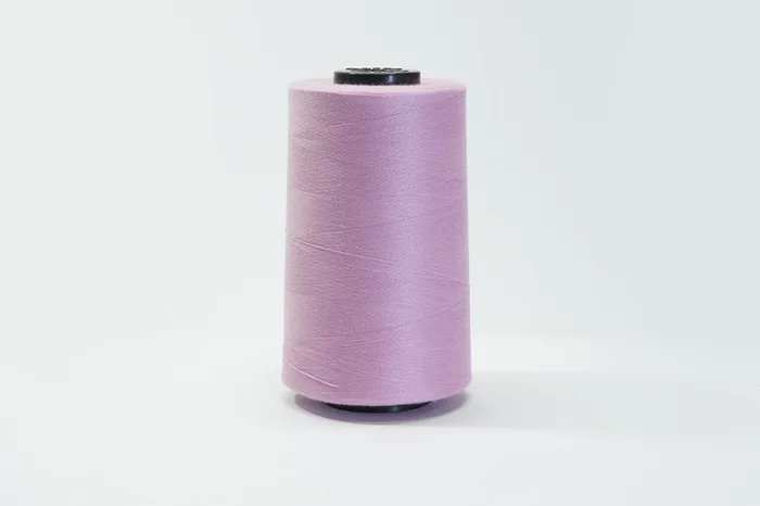 Нитки ПЕ №40/2 5000 м Barva, рожевий натуральний, 6064