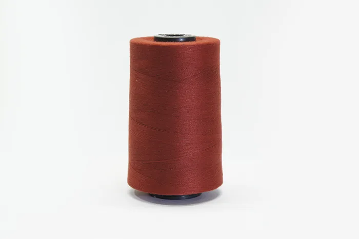Нитки ПЕ №40/2 5000 м Barva, бордовий натуральний, 6065