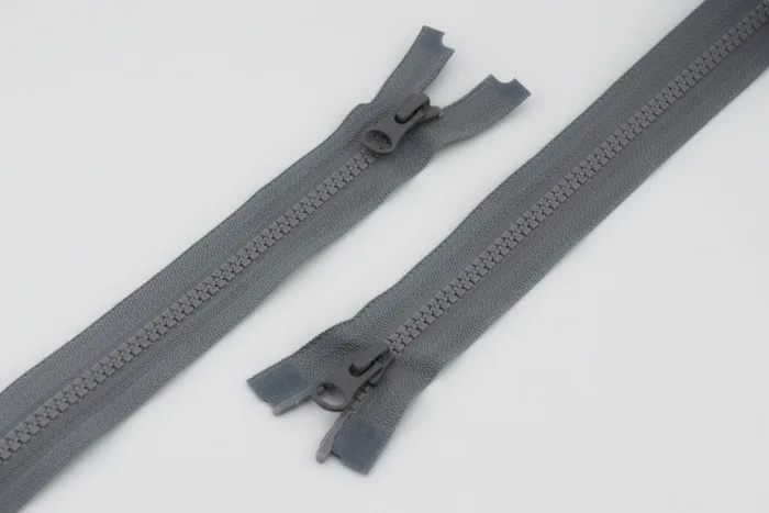 Блискавка YKK, T5 трактор, 2 замки, 75 см, бузковий сірий