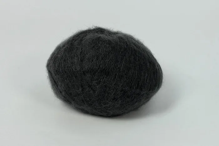 Пряжа Mohair 25гр/200м, сірий темний, 29