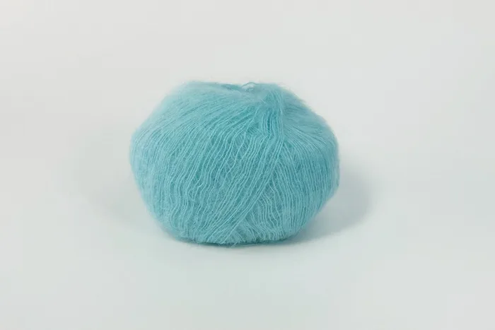 Пряжа Mohair 25гр/200м, бірюзовий світлий, 35
