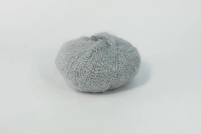 Пряжа Mohair 25гр/200м, блакитний сірий, 51