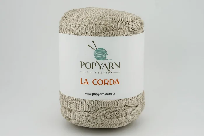 Пряжа La Corda 250гр/100м POPYARN, бежевий світлий, 260