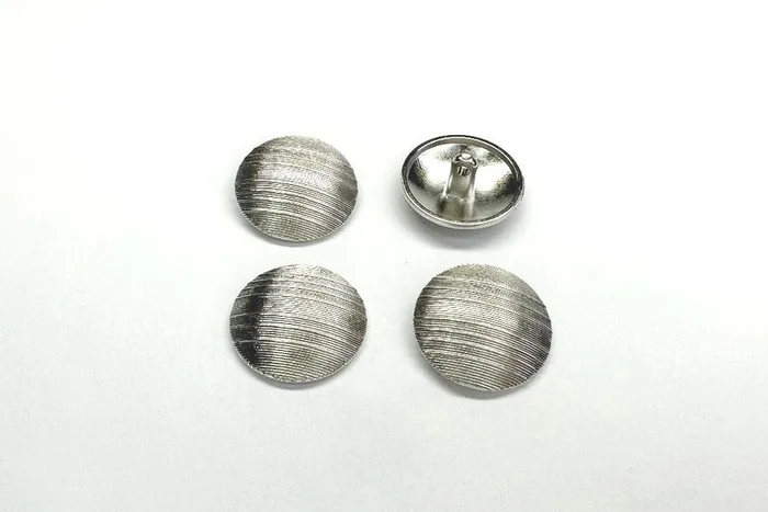 Гудзик металевий 23 мм Mertbutton, нікель, SMB-6370-36-nik