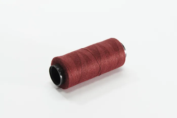 Нитки ПЕ №40/2 250 м Barva, бордовий натуральний, 6045