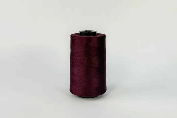 Нитки ПЕ №40/2 5000 м Barva, бордовий темний, 6082