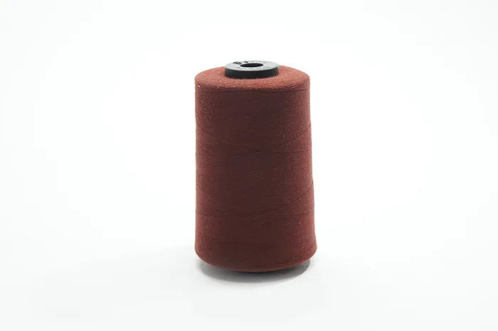 Нитки ПЕ №20/2 2500 м Barva, бордовий натуральний, 6044
