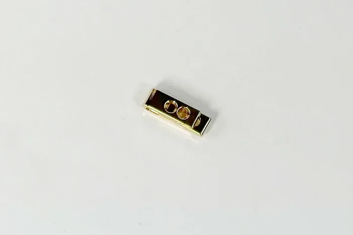 Фіксатор для шнура СТ037 металевий, 12,2 x 7,4 x 5,5 MH, золото, 6660-0145-gold