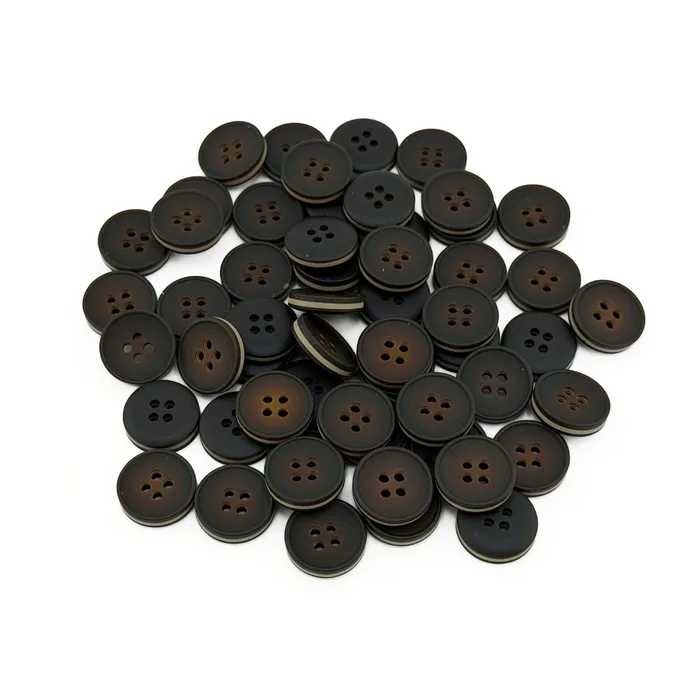 Гудзик 20 мм Mertbutton, коричневий темний, 2665-32-11 mat
