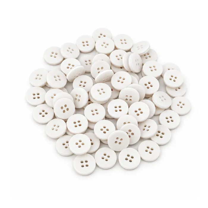 Гудзик 25 мм Mertbutton, білий, 2665-40-1 mat