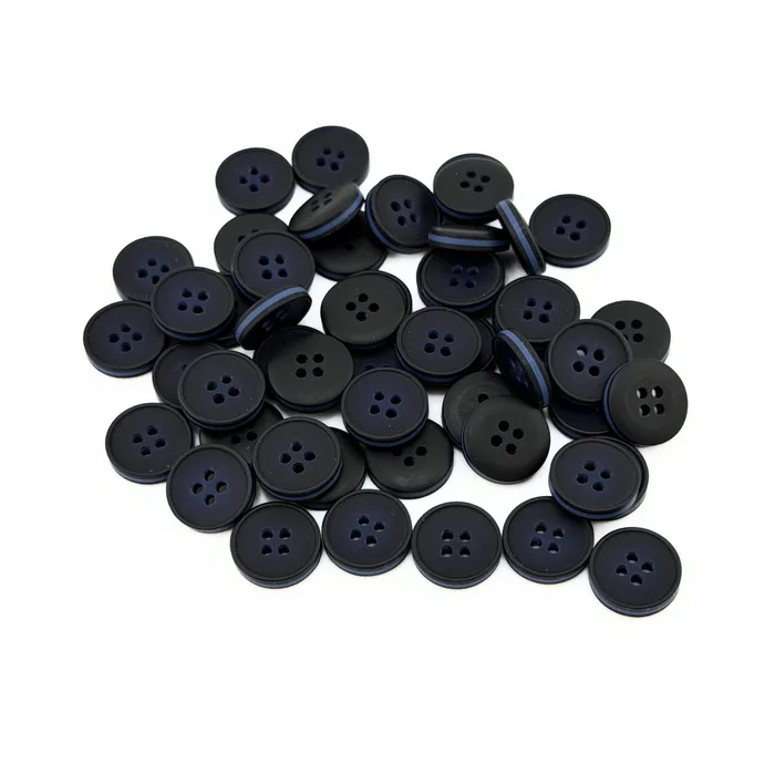 Гудзик 25 мм Mertbutton, синій темний, 2665-40-8 mat