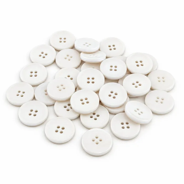 Гудзик 25 мм Mertbutton, білий, 2665-40-1