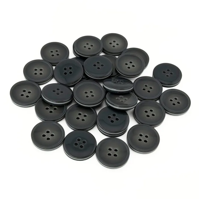 Гудзик 25 мм Mertbutton, сірий, 2665-40-6