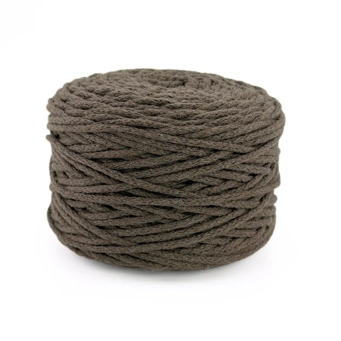 Пряжа "Macrame 3, 5", коричневий сірий, 1426