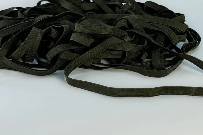 Тасьма 10 мм еластична ткана, хакі