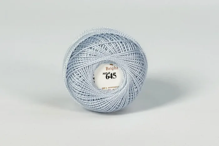 Нитки Ірис 10гр/80м Bright, блакитний світлий, 645